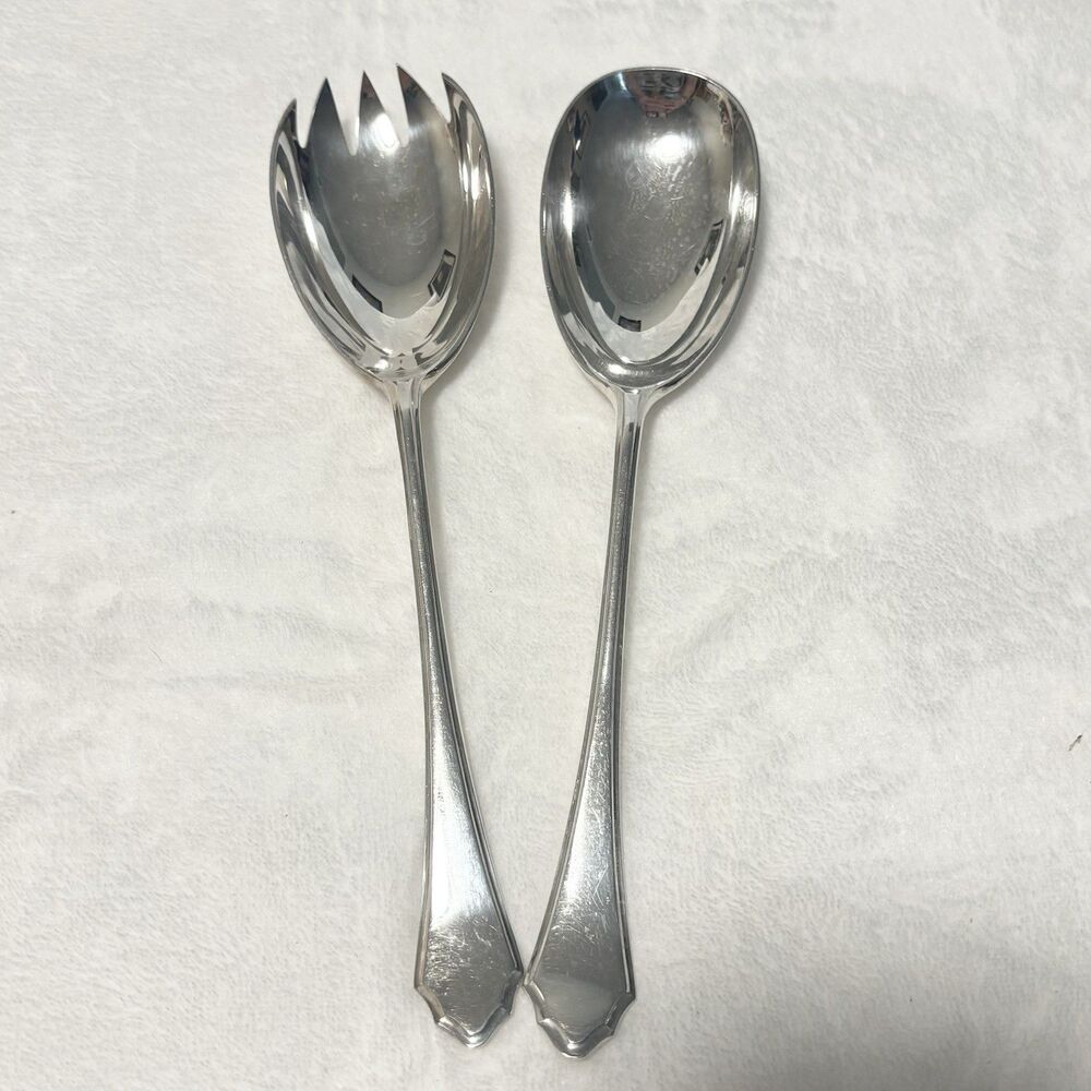 Vintage MAPPIN & WEBB Silverplate Salad Serving Set Vintage England